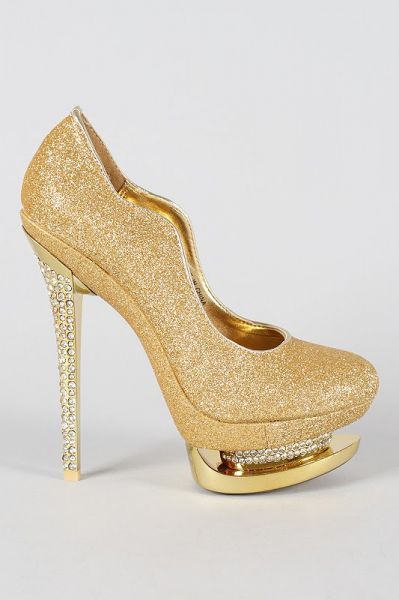 Sapato Importado Glitter II - Dourado